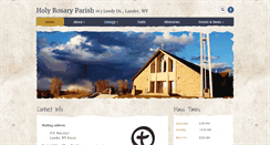 Desktop Screenshot of holyrosarylander.org